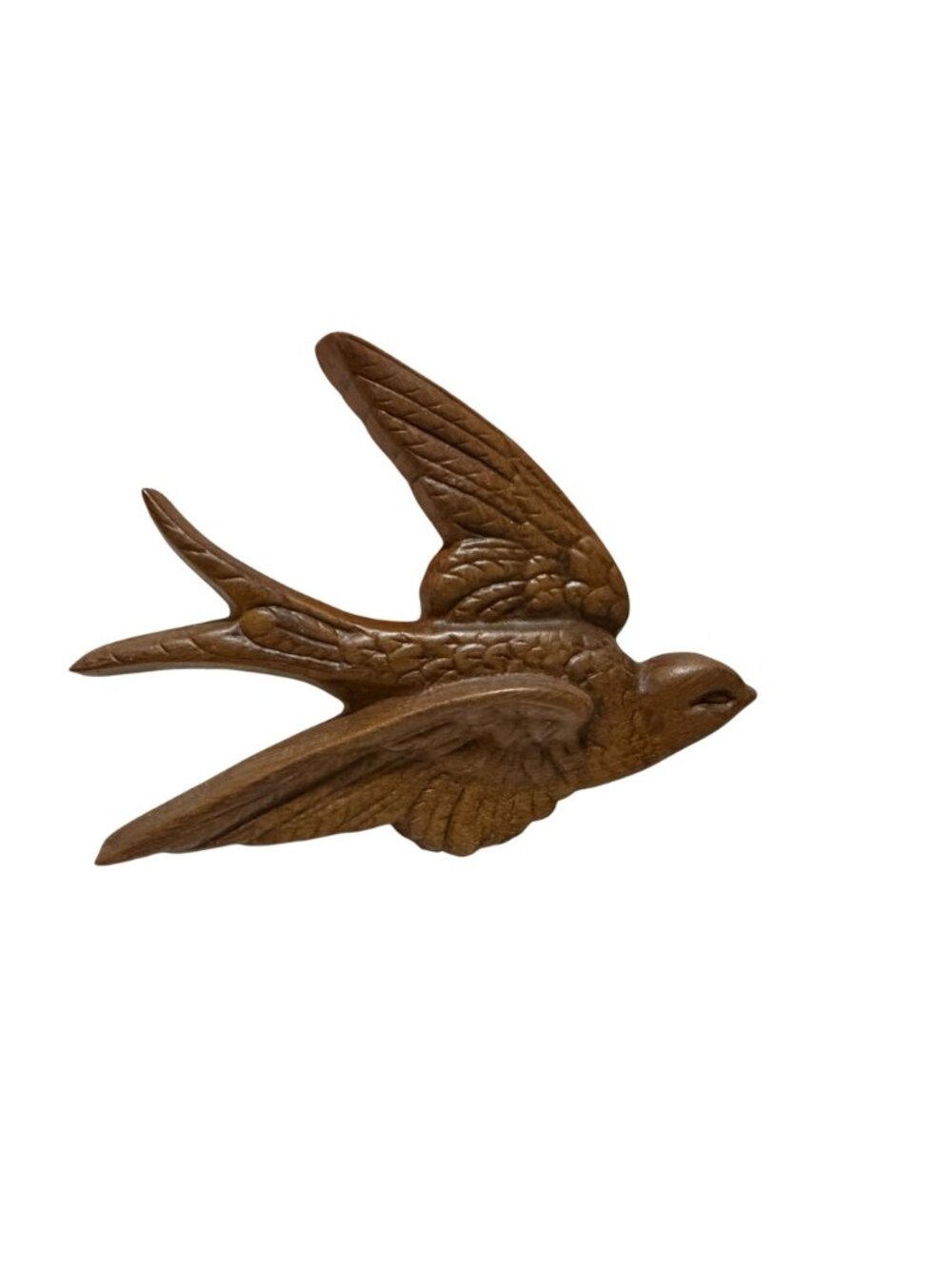 Vintage 1983 MCM Burwood Flying Bird Brown Plastic Wall Decor Set of 3 - Picture 8 of 14